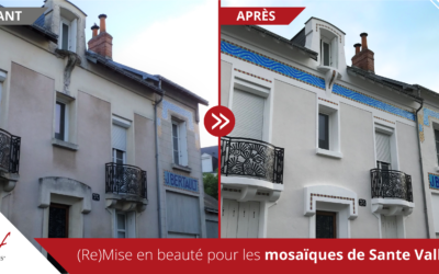 Restauration réussie : VIF Façades redonne vie aux mosaïques de Sante Vallar !