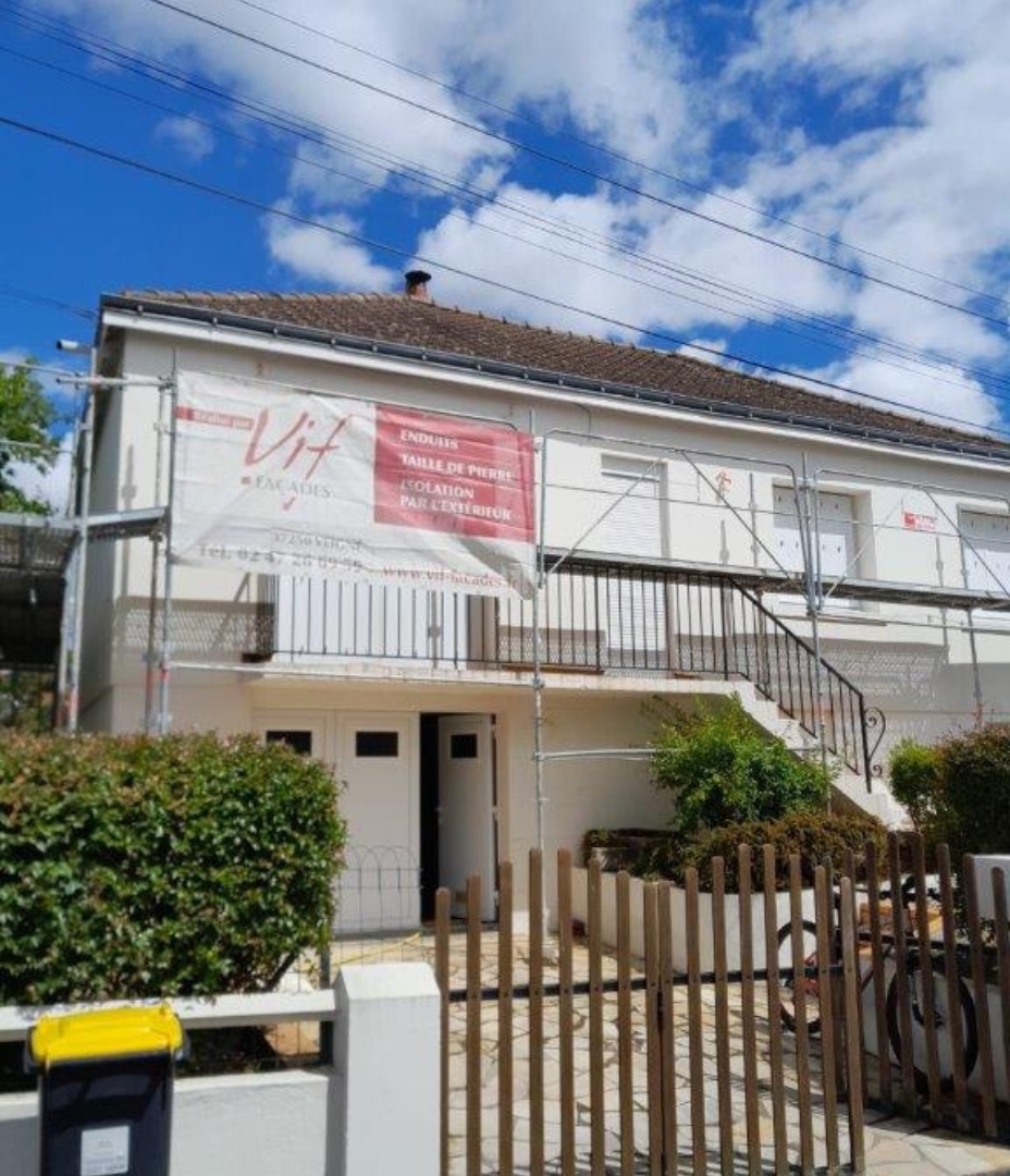 Chantier isolation thermique à La Ferté-Bernard - Vif Façades