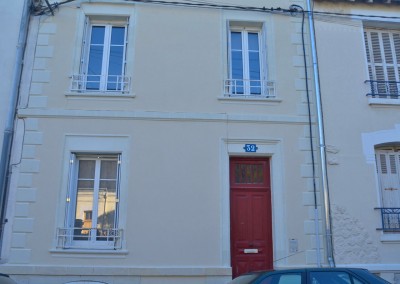Taille de pierre, enduit à la chaux - rue San-Francisco à Tours 37