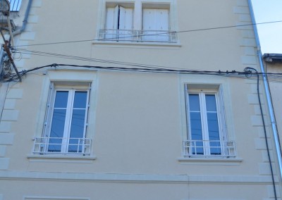 Taille de pierre, enduit à la chaux - rue San-Francisco à Tours 37