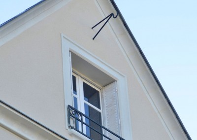 Taille de pierre, enduit à la chaux - rue San-Francisco à Tours 37