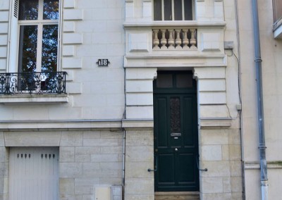 Taille de pierre, enduit à la chaux - rue Boisdenier à Tours 37