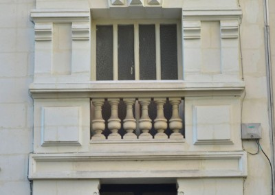 Taille de pierre, enduit à la chaux - rue Boisdenier à Tours 37