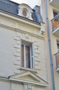 Taille de pierre, enduit à la chaux - rue Boisdenier à Tours 37