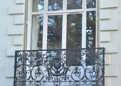 Taille de pierre, enduit à la chaux - rue Boisdenier à Tours 37