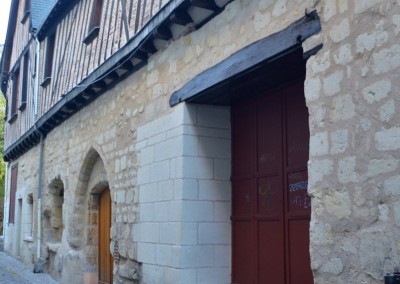 Taille de pierre, enduit à la chaux - rue de la Paix à Tours 37