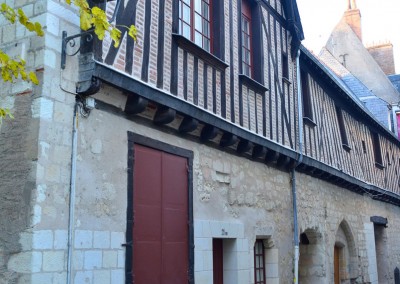 Taille de pierre, enduit à la chaux - rue de la Paix à Tours 37