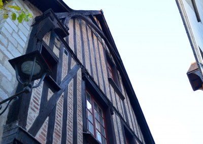 Taille de pierre, enduit à la chaux - rue de la Paix à Tours 37