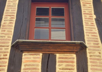 Taille de pierre, enduit à la chaux - rue de la Paix à Tours 37