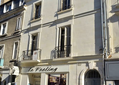 Taille de pierre, enduit à la chaux - rue Jules Favre à Tours 37