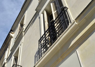 Taille de pierre, enduit à la chaux - rue Jules Favre à Tours 37