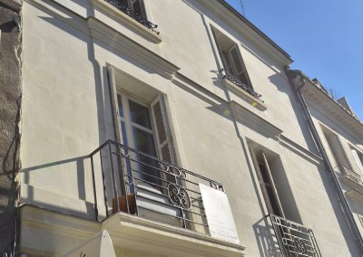 Taille de pierre, enduit à la chaux - rue Jules Favre à Tours 37