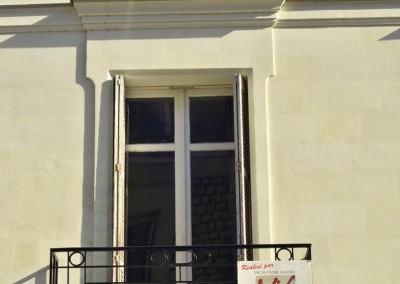 Taille de pierre, enduit à la chaux - rue Jules Favre à Tours 37