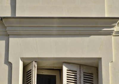 Taille de pierre, enduit à la chaux - rue Jules Favre à Tours 37
