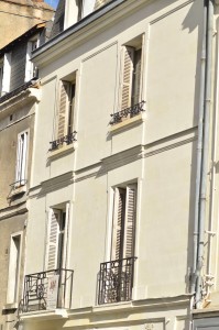 Taille de pierre, enduit à la chaux - rue Jules Favre à Tours 37
