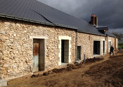 Enduit à la chaux et taille de pierre en Indre-et-Loire (37)