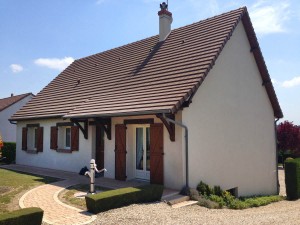 Enduit de façades à la Croix en Touraine