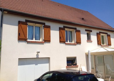 Enduit de façades à la Croix en Touraine