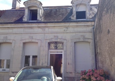 Taille de pierre, lucarnes à La Croix en Touraine