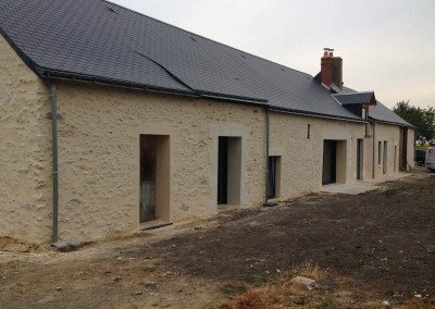 Enduit à la chaux et taille de pierre en Indre-et-Loire (37)
