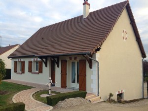Enduit de façades à la Croix en Touraine