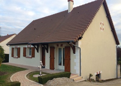 Enduit de façades à la Croix en Touraine