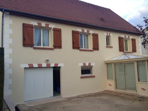 Enduit de façades à la Croix en Touraine