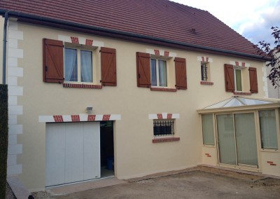 Enduit de façades à la Croix en Touraine