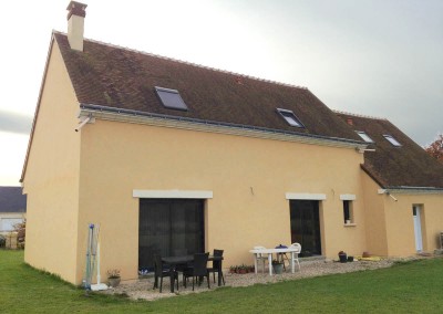 Enduit de façade à Semblançay 37