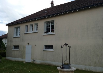 Enduit de façade à Saint-Genouph 37