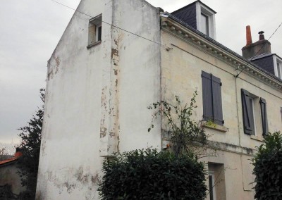 Enduit à la chaux et taille de pierre à Larçay (37)