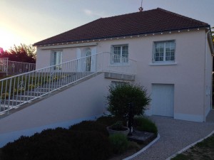 Enduit de façade à Saint-Genouph 37