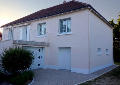 Enduit de façade à Saint-Genouph 37