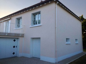 Enduit de façade à Saint-Genouph 37
