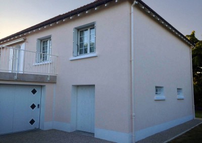 Enduit de façade à Saint-Genouph 37