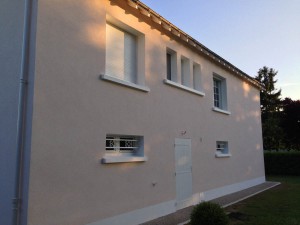Enduit de façade à Saint-Genouph 37