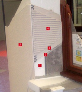 Détail de l'ITE, isolation thermique par l'extérieur