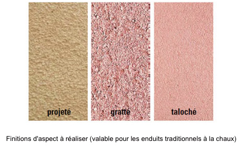 enduits à la chaux façade